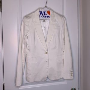 Banana Republic white cotton blazer sz 4